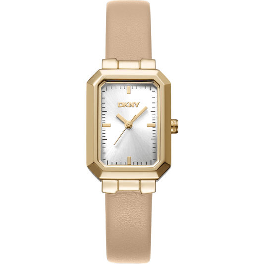 DKNY Dame Rustfrit Stål Guld Beige Ur DK1L076L0025 - Urma.dk