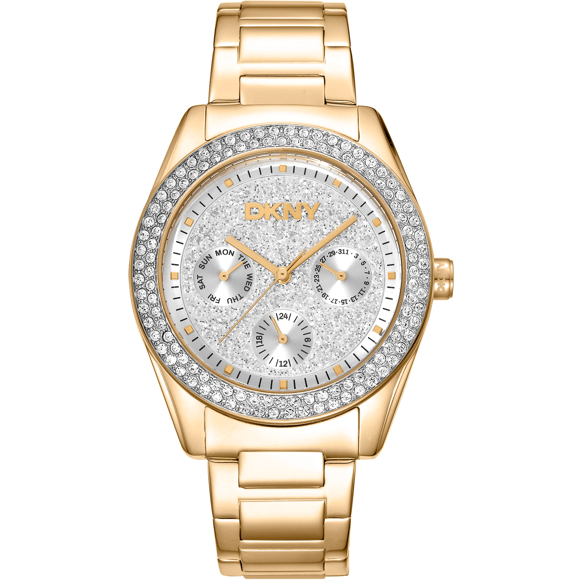 DKNY Dame Rustfrit Stål Guld Ur DK1L078M0025 - Urma.dk