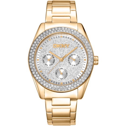 DKNY Dame Rustfrit Stål Guld Ur DK1L078M0025 - Urma.dk