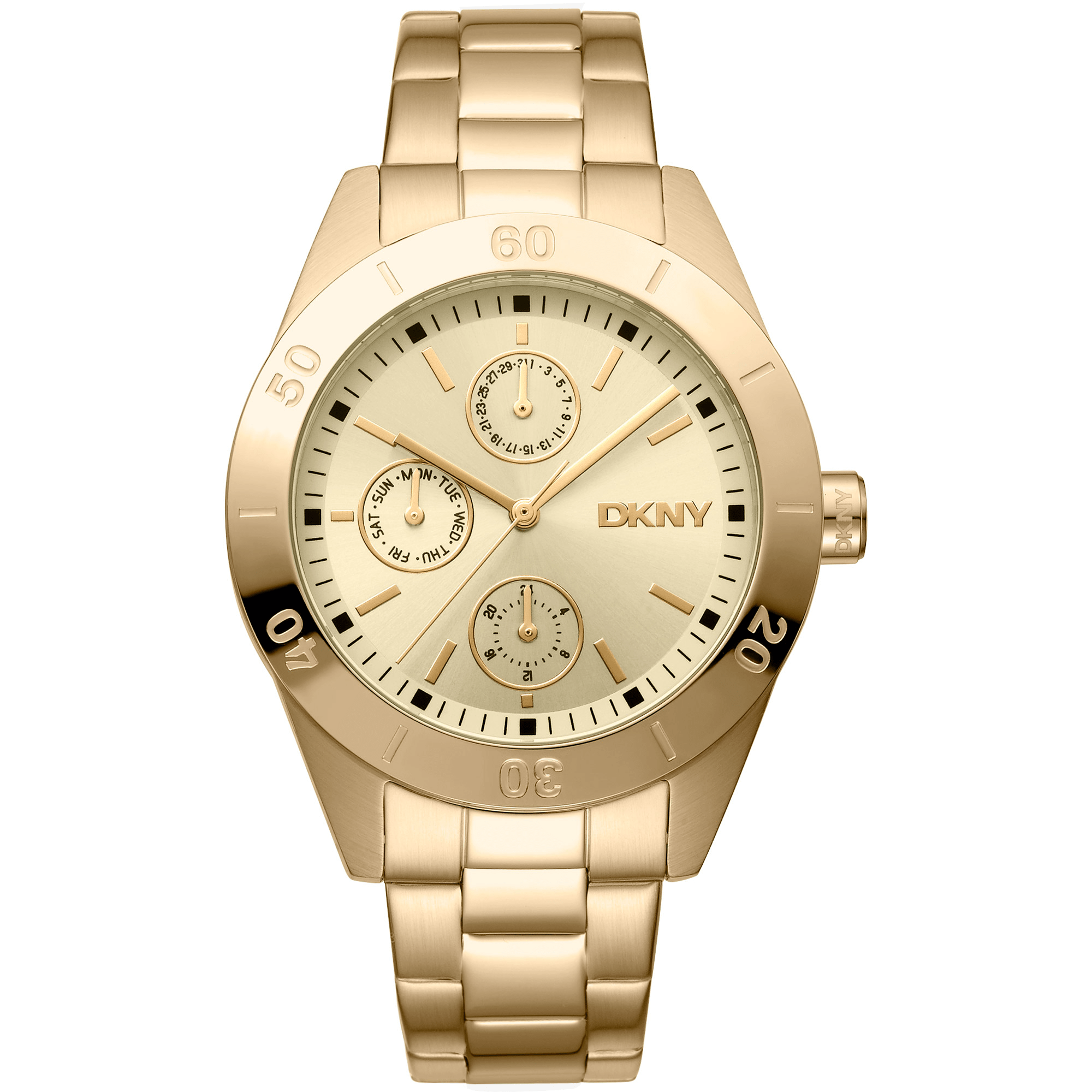 DKNY Dame Rustfrit Stål Guld Ur DK1L079M0025 - Urma.dk