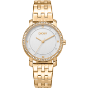 DKNY Dame Rustfrit Stål Guldfarvet Sølv Ur DK1L065M0045 - Urma.dk