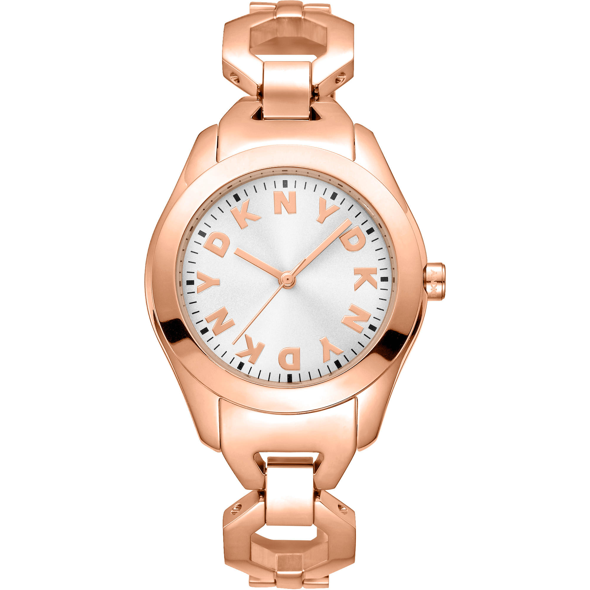 DKNY Dame Rustfrit Stål Rosaguld Sølv Ur DK1L074M0035 - Urma.dk