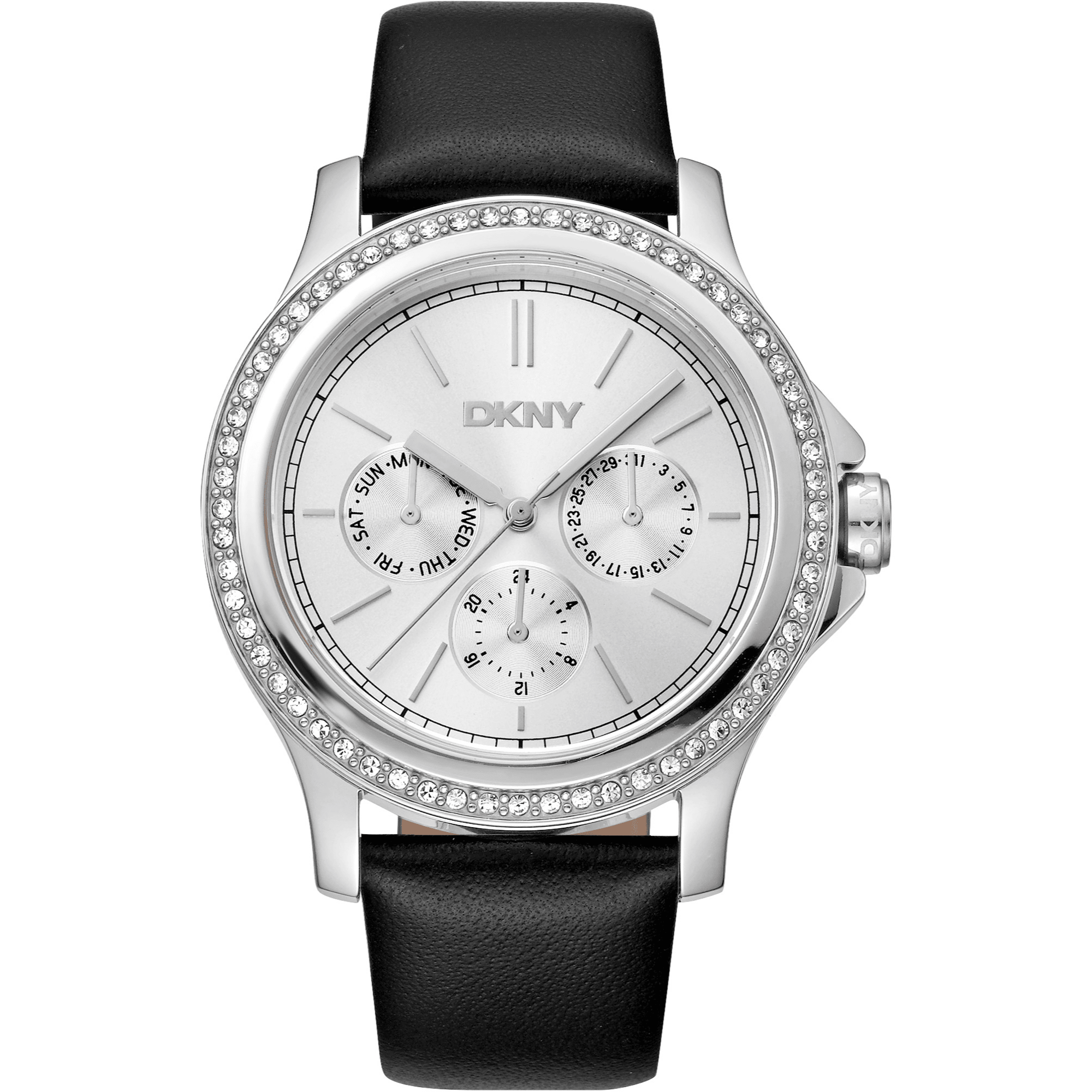 DKNY Dame Rustfrit Stål Sølv Sort Ur DK1L064L0015 - Urma.dk