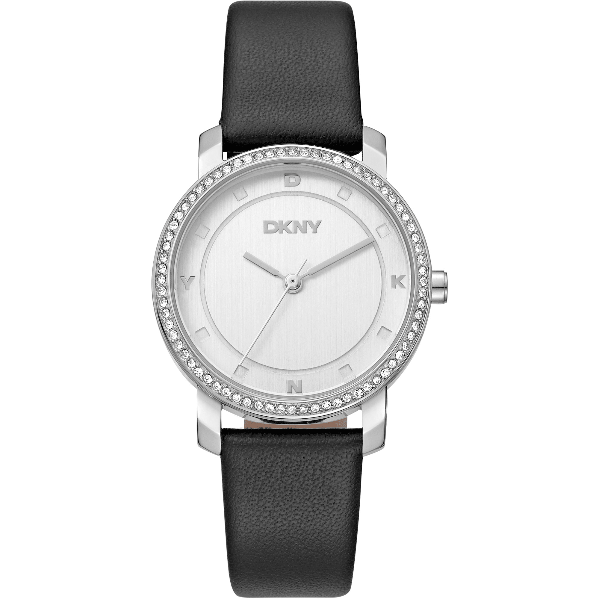 DKNY Dame Rustfrit Stål Sølv Sort Ur DK1L065L0015 - Urma.dk