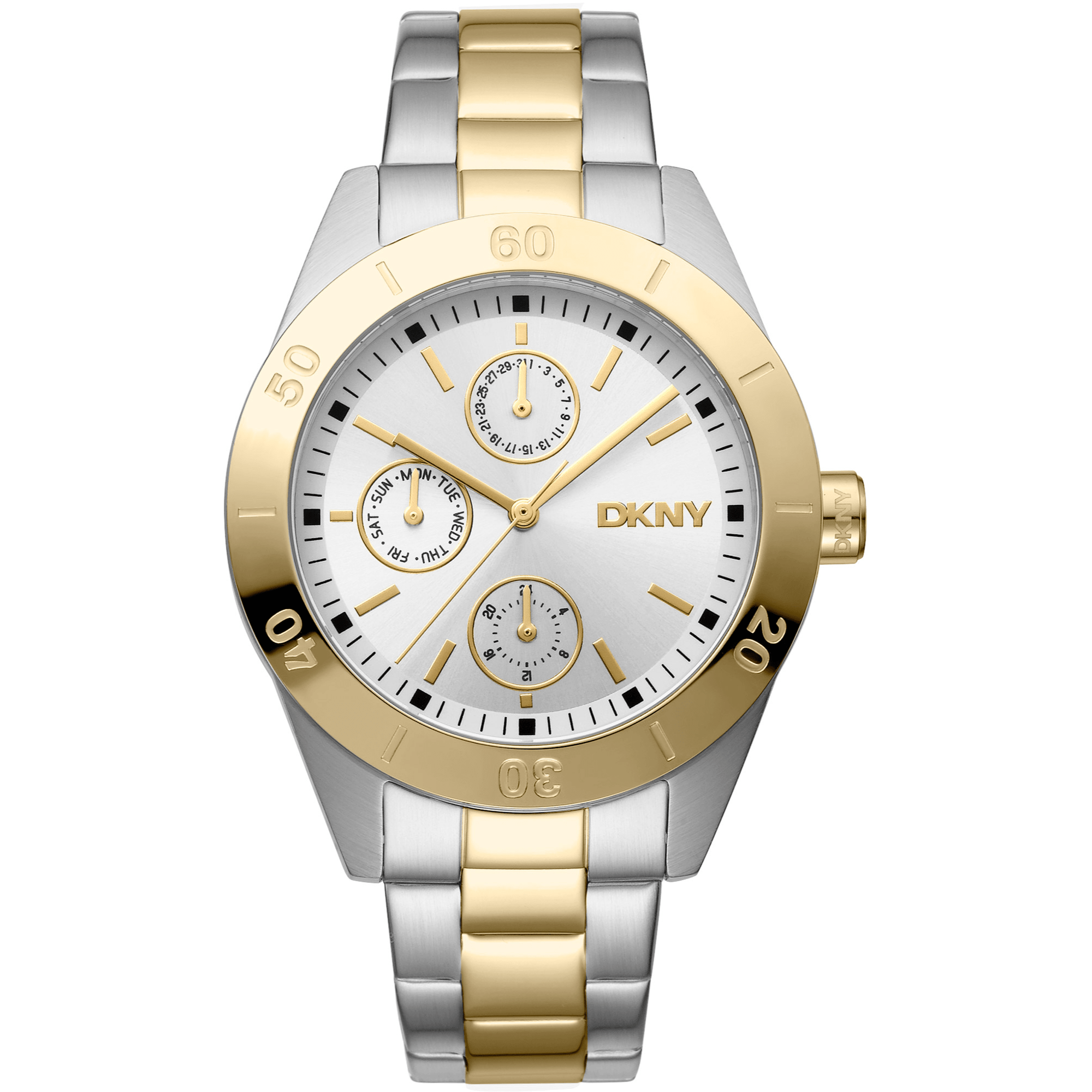 DKNY Dame Rustfrit Stål Sølv/Guld Ur DK1L079M0045 - Urma.dk