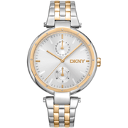 DKNY Dame Rustfrit Stål Sølv/Guldfarvet Ur DK1L066M0085 - Urma.dk