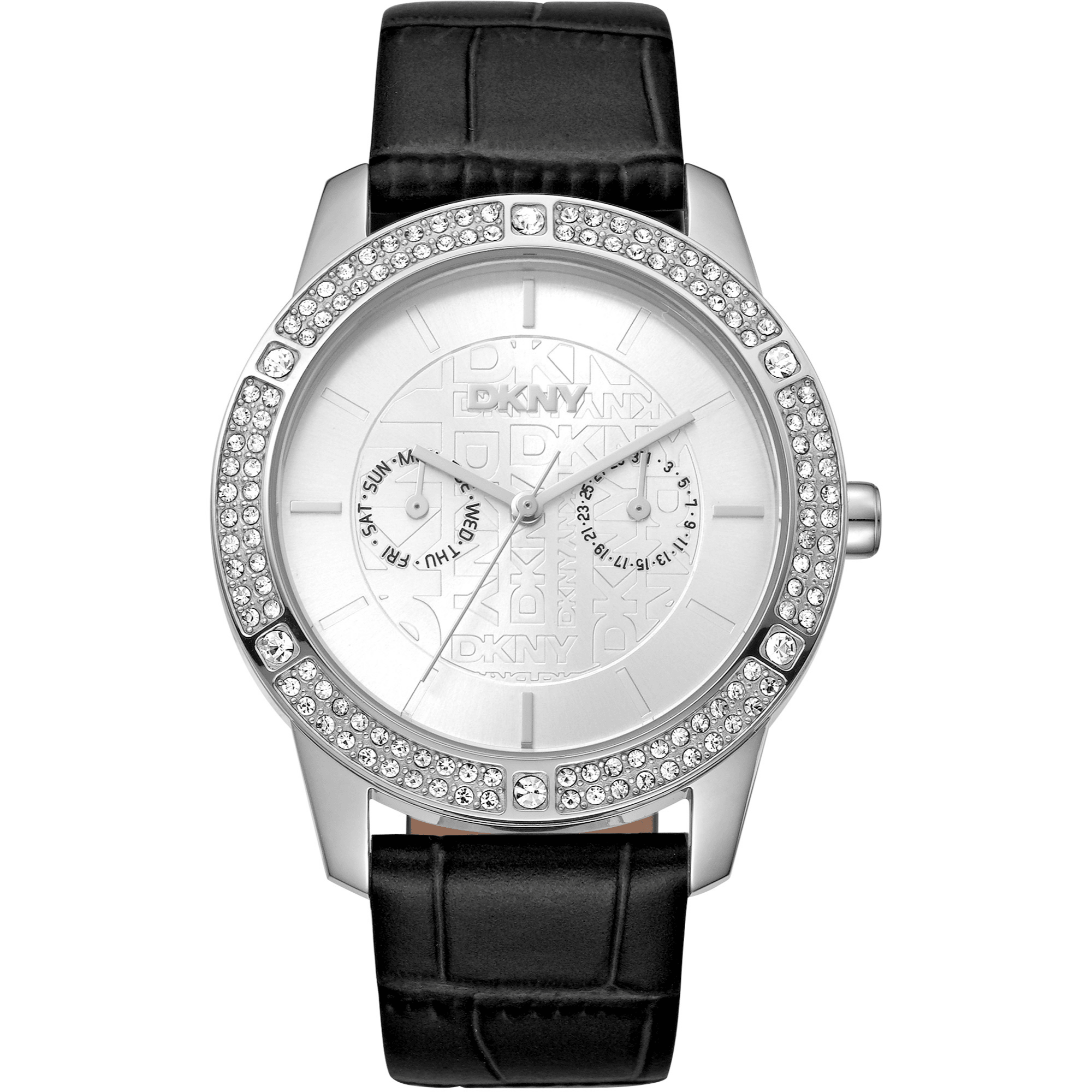DKNY Dame Sølv Mørkeblå Ur DK1L056L0015 - Urma.dk