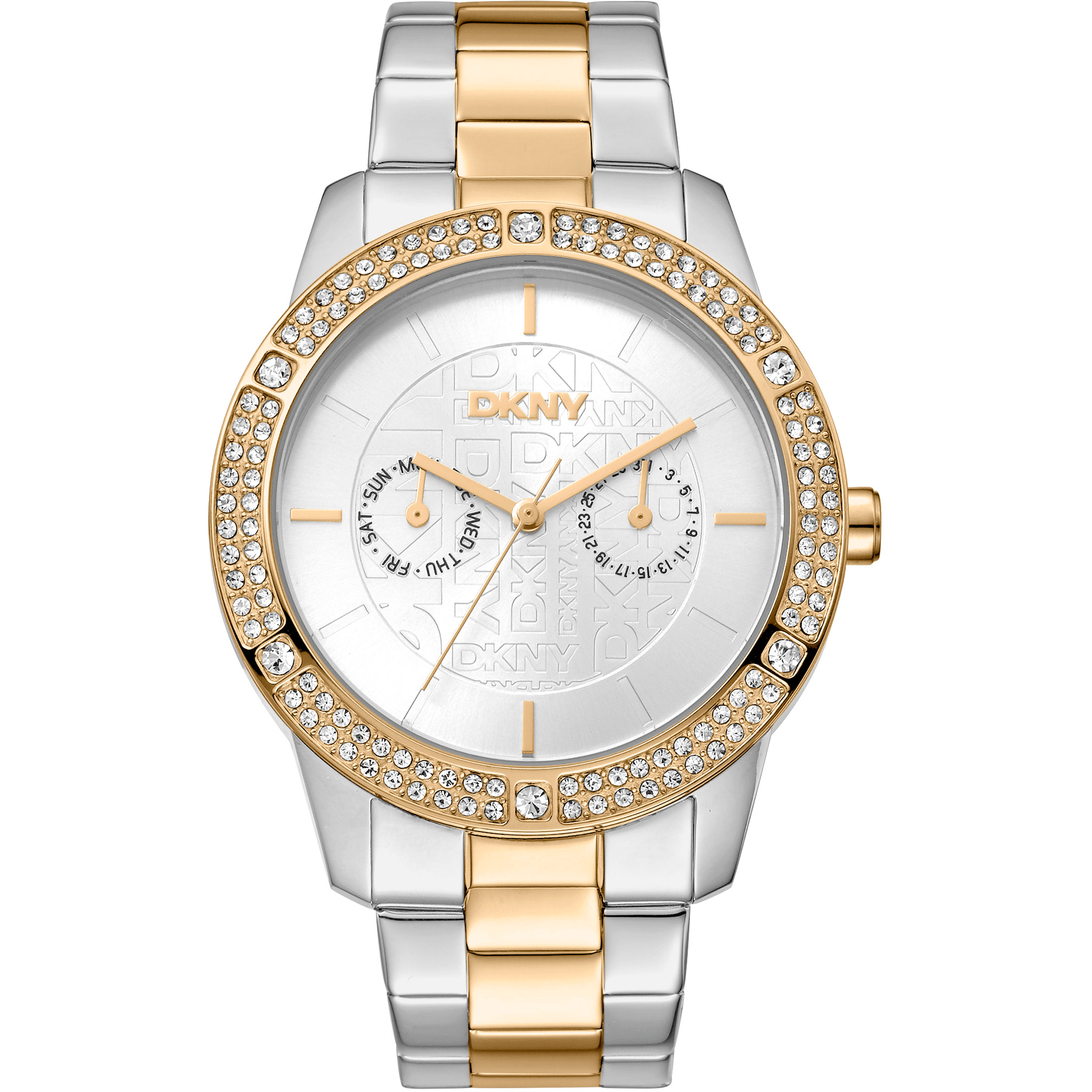 DKNY Dame Sølv - og Guldfarvet Ur DK1L056M0065 - Urma.dk