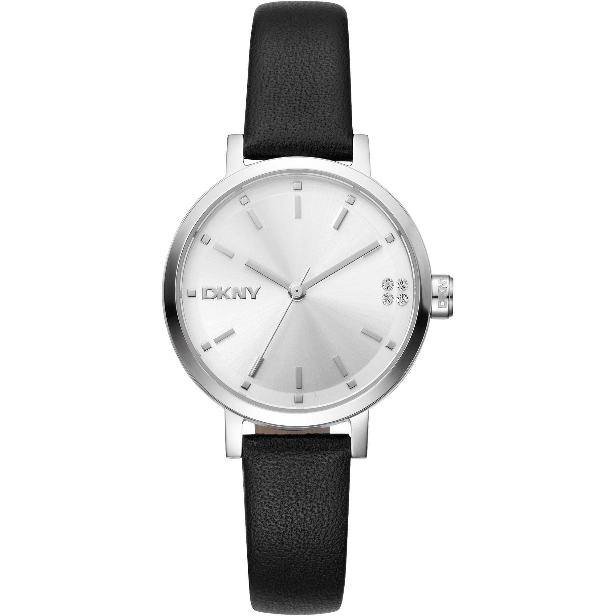 DKNY Dame Sølv Sort Ur DK1L038L0015 - Urma.dk