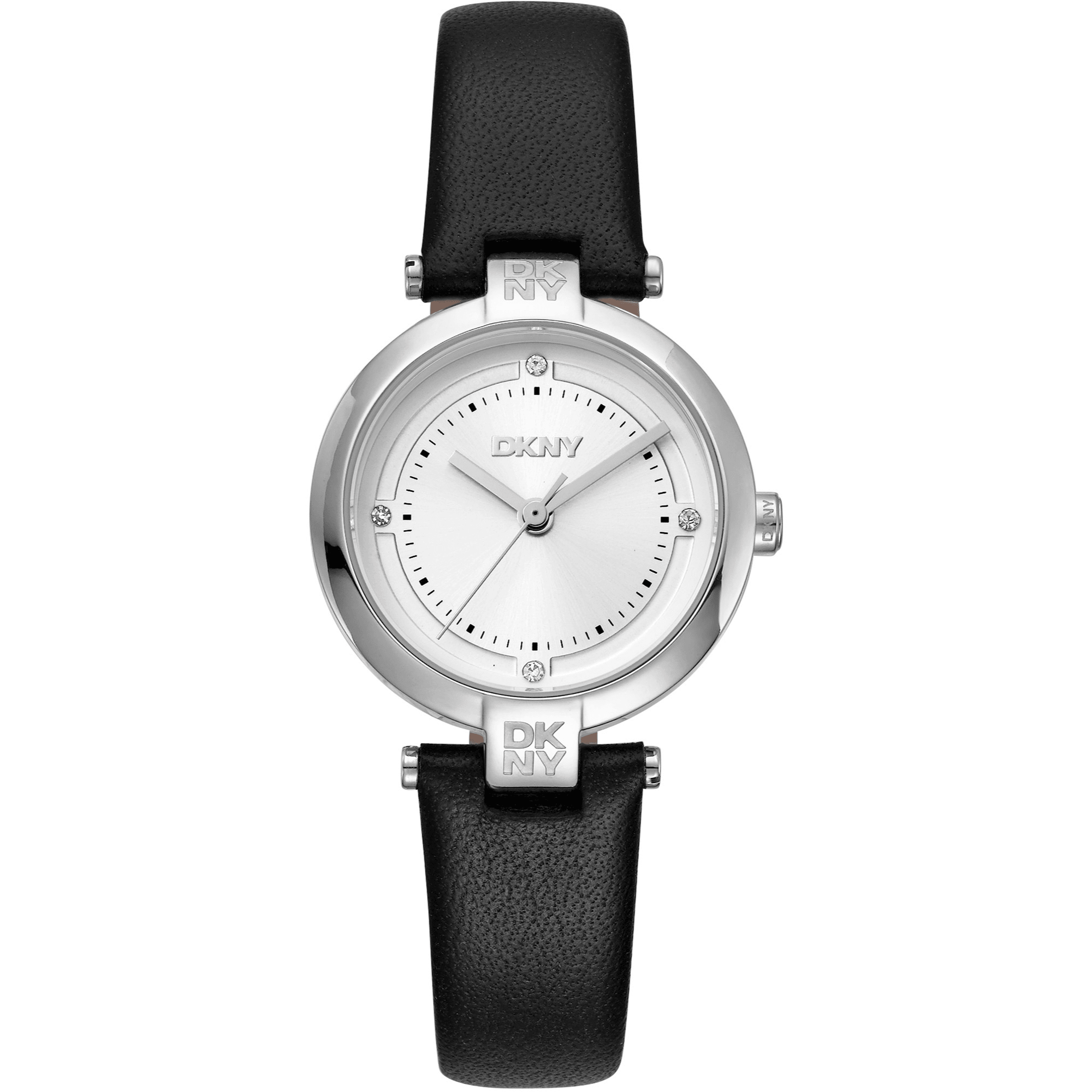 DKNY Dame Sølv Sort Ur DK1L043L0015 - Urma.dk