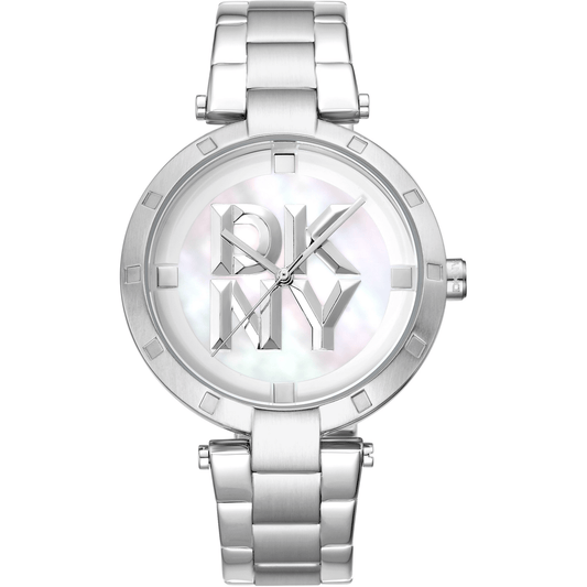 DKNY Dame Sølvgrå Hvid Ur DK1L041M0045 - Urma.dk