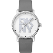 DKNY Dame Sølv/Grå Ur DK1L035L0015 - Urma.dk
