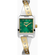 DKNY Dame Sølv/Guld Grøn Ur DK1L005M0045 - Urma.dk