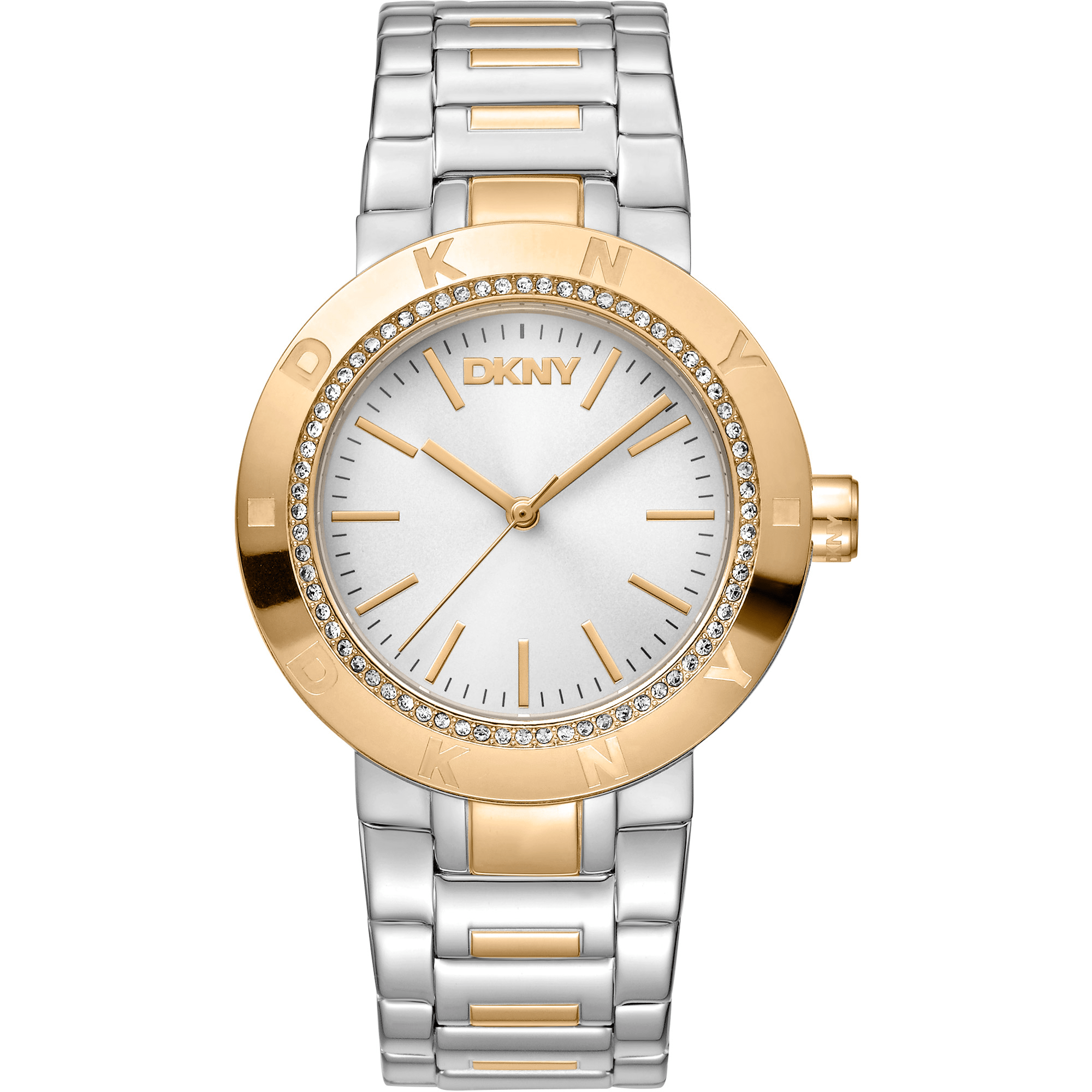 DKNY Dame Sølv/Guld Ur DK1L023M0055 - Urma.dk