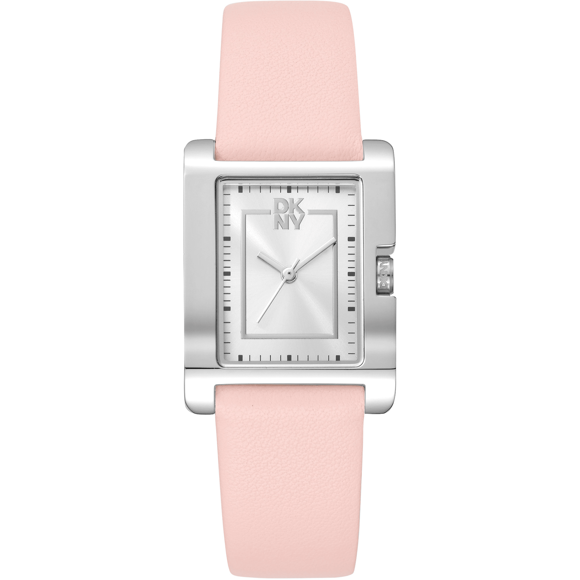 DKNY Dame Sølv/Pink Ur DK1L007L0015 - Urma.dk