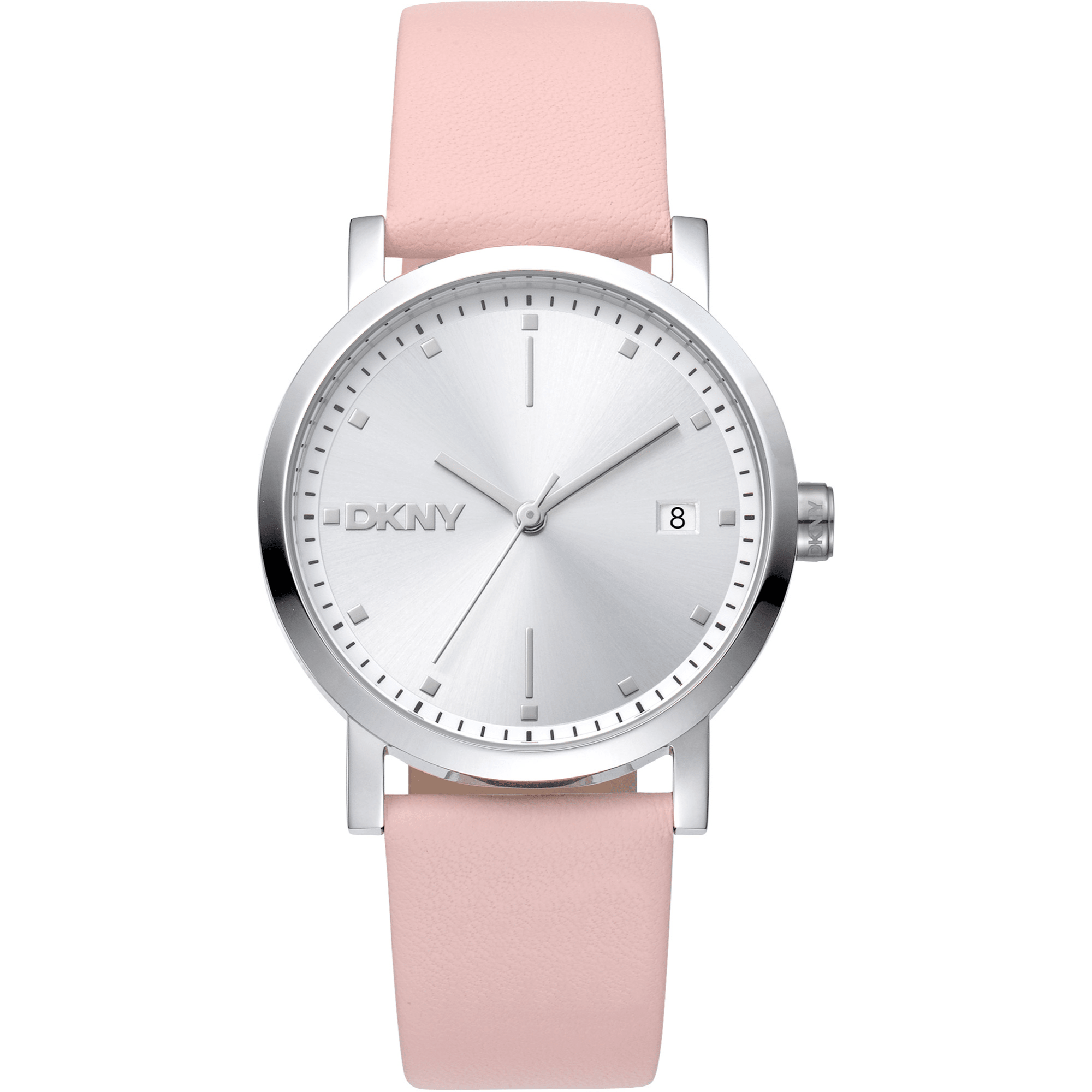 DKNY Dame Sølv/Pink Ur DK1L036L0015 - Urma.dk