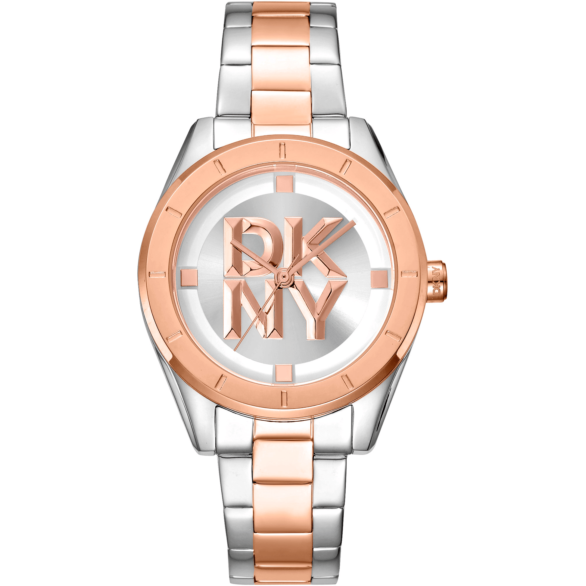 DKNY Dame Sølv/Rosaguld Ur DK1L016M0105 - Urma.dk