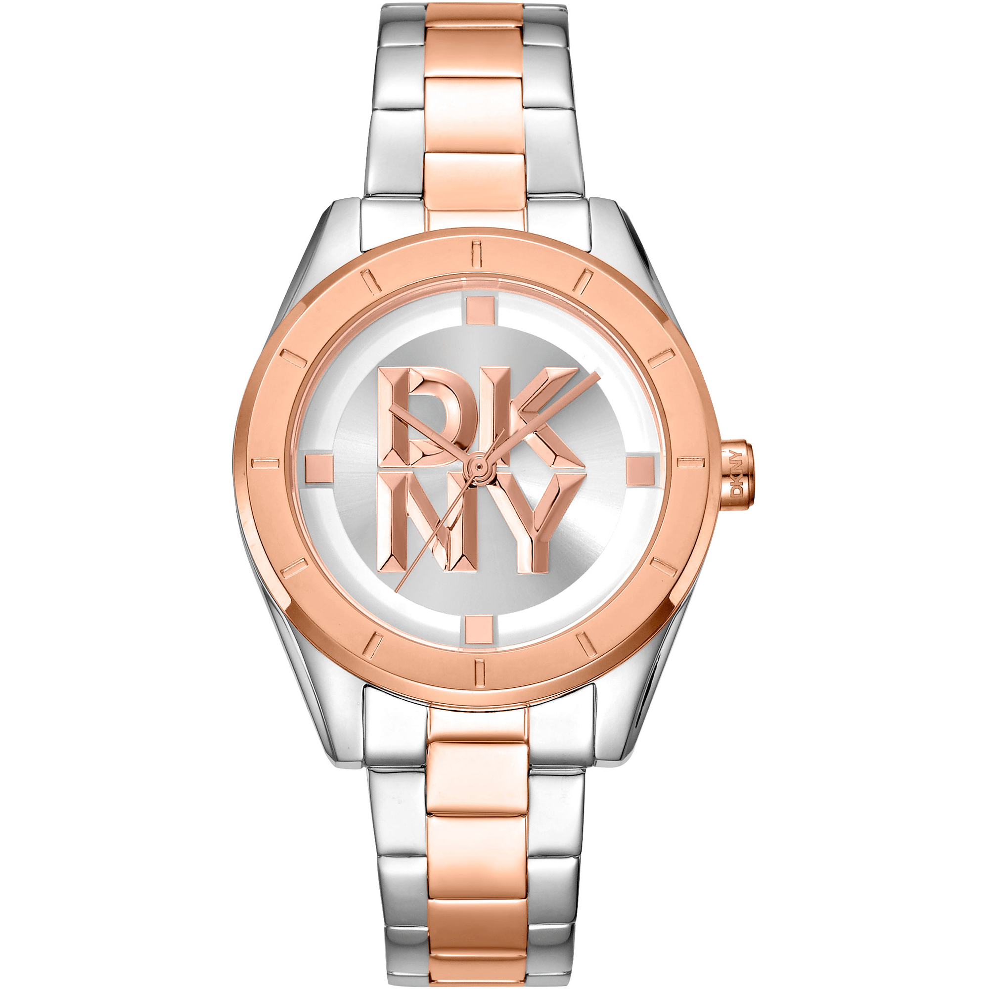DKNY Dame Sølv/Rosaguld Ur DK1L016M0105 - Urma.dk