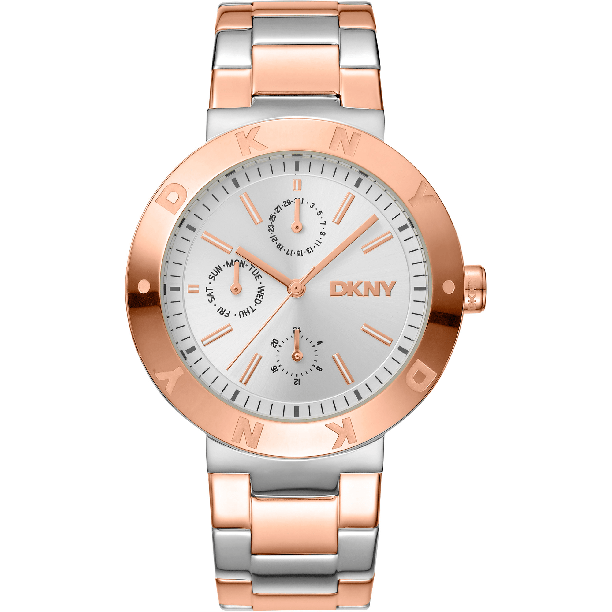 DKNY Dame Sølv/Rosaguld Ur DK1L022M0065 - Urma.dk