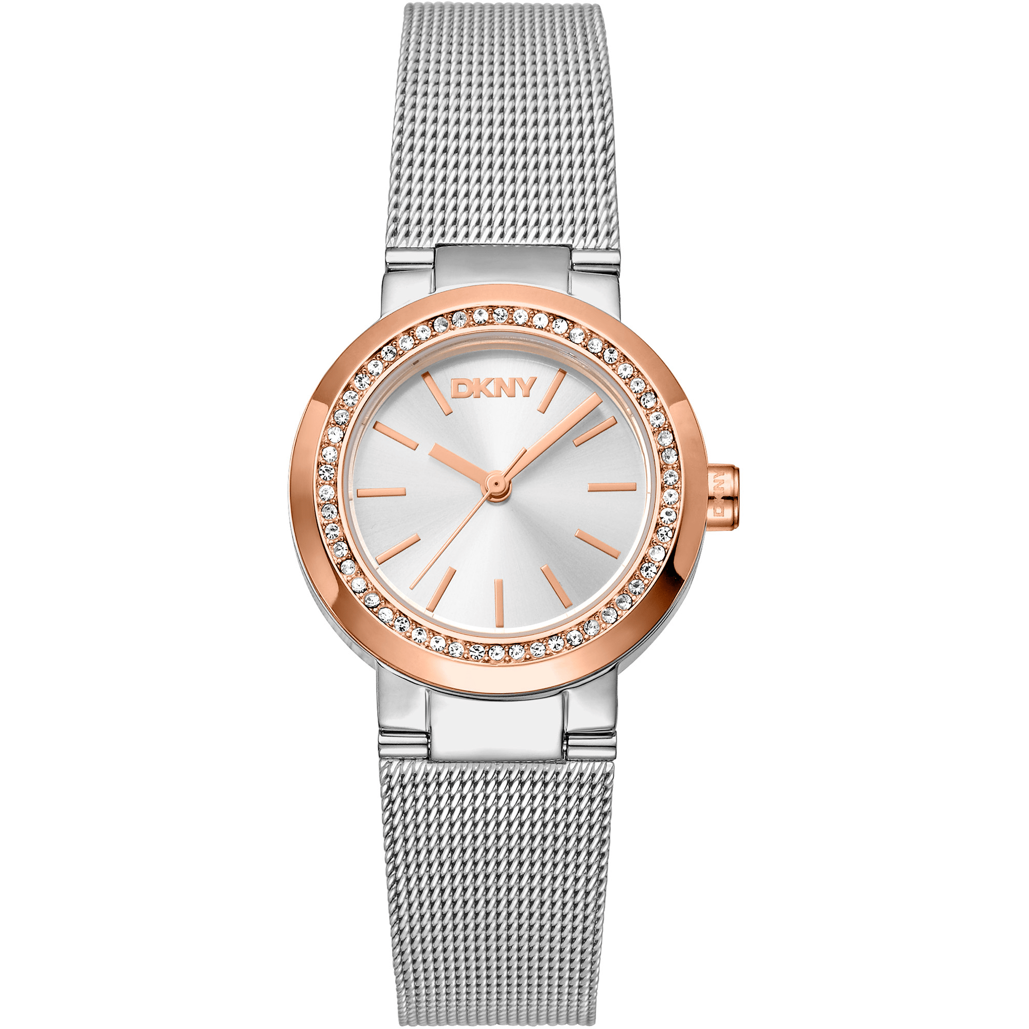 DKNY Dame Sølv/Rosaguld Ur DK1L024M0055 - Urma.dk