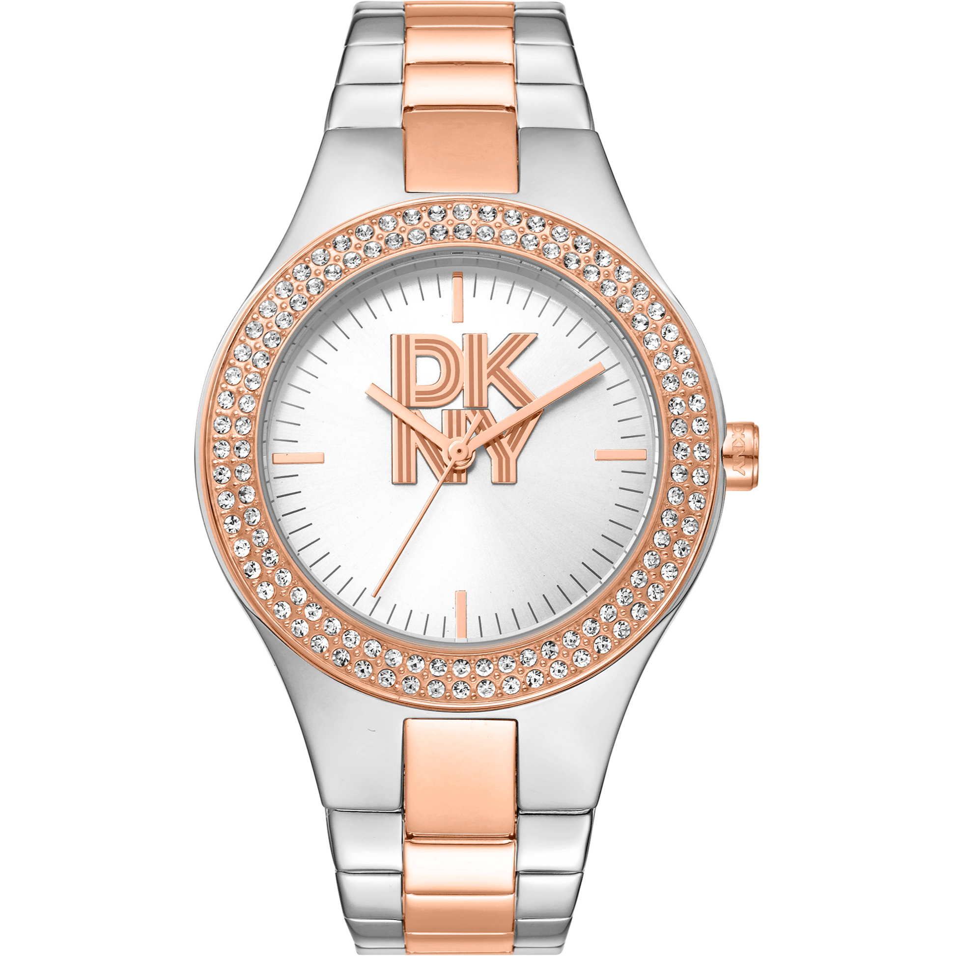 DKNY Dame Sølv/Rosaguld Ur DK1L025M0095 - Urma.dk