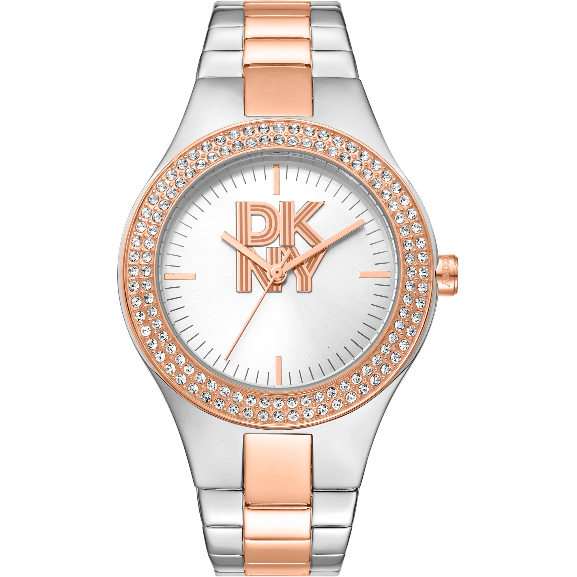DKNY Dame Sølv/Rosaguld Ur DK1L025M0095 - Urma.dk