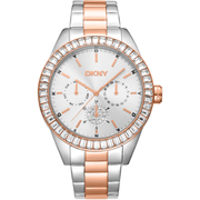 DKNY Dame Sølv/Rosaguld Ur DK1L027M0085 - Urma.dk