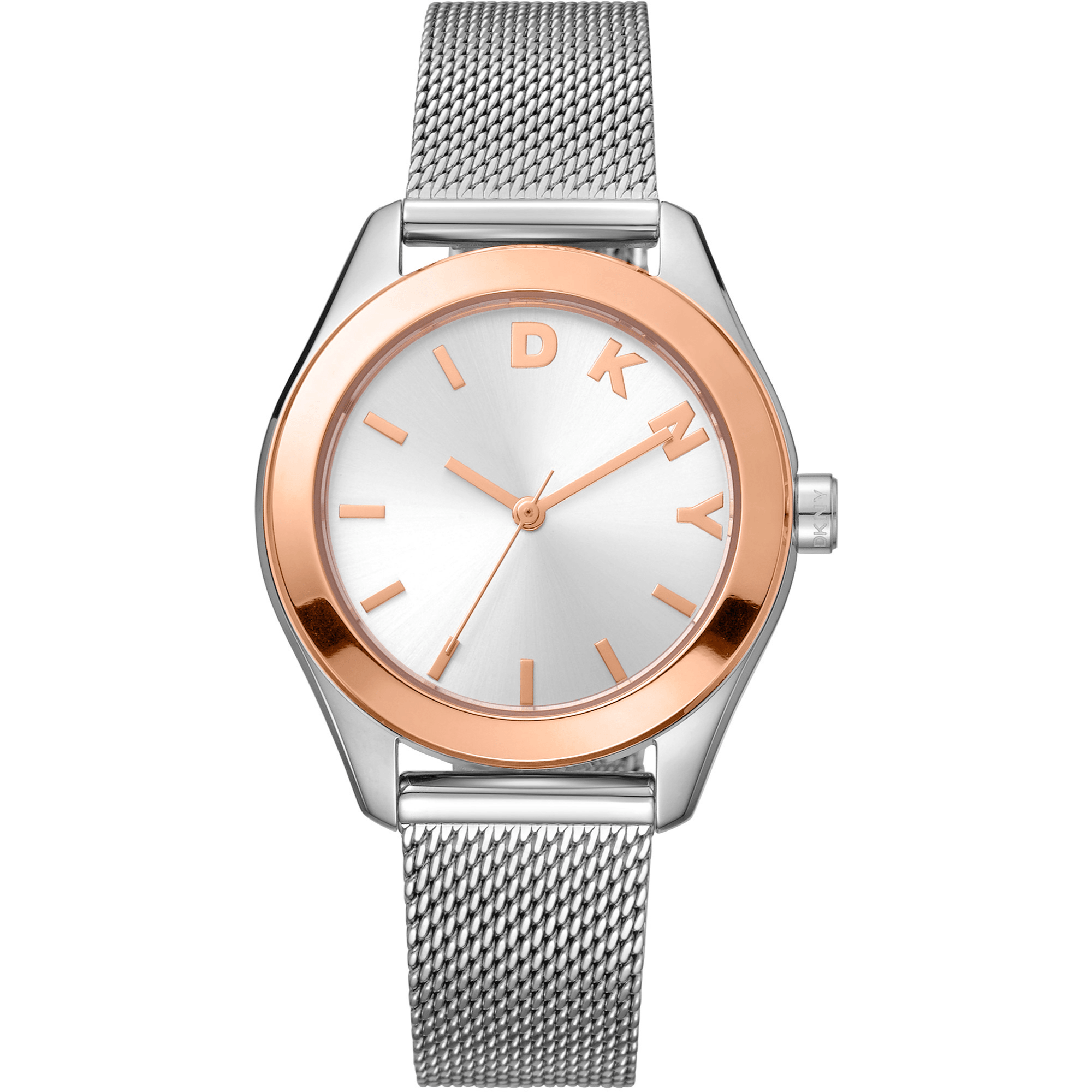 DKNY Dame Sølv/Rose Gold Ur DK1L032M0055 - Urma.dk
