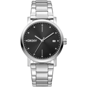 DKNY Dame Sølv/Sort Ur DK1L036M0055 - Urma.dk