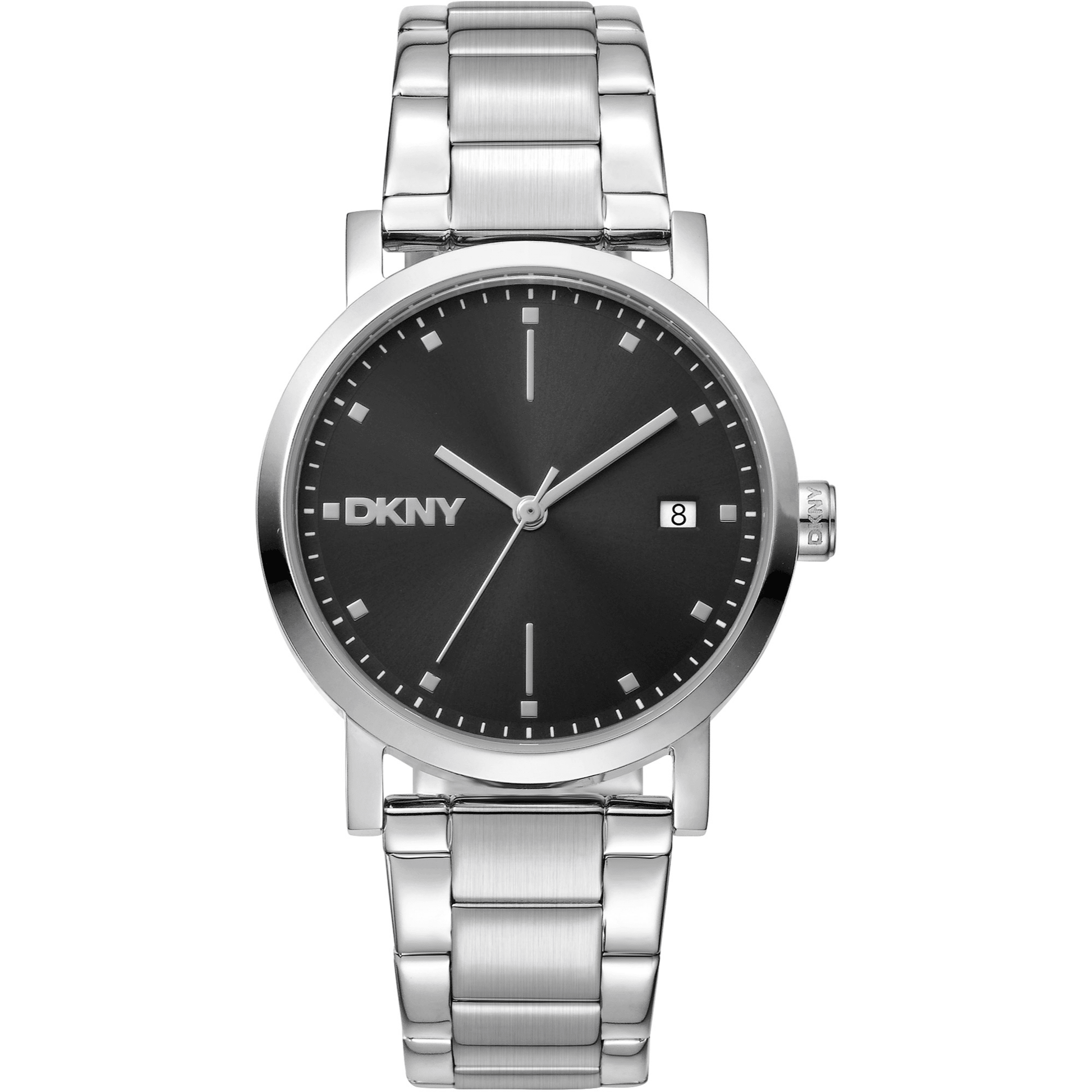 DKNY Dame Sølv/Sort Ur DK1L036M0055 - Urma.dk