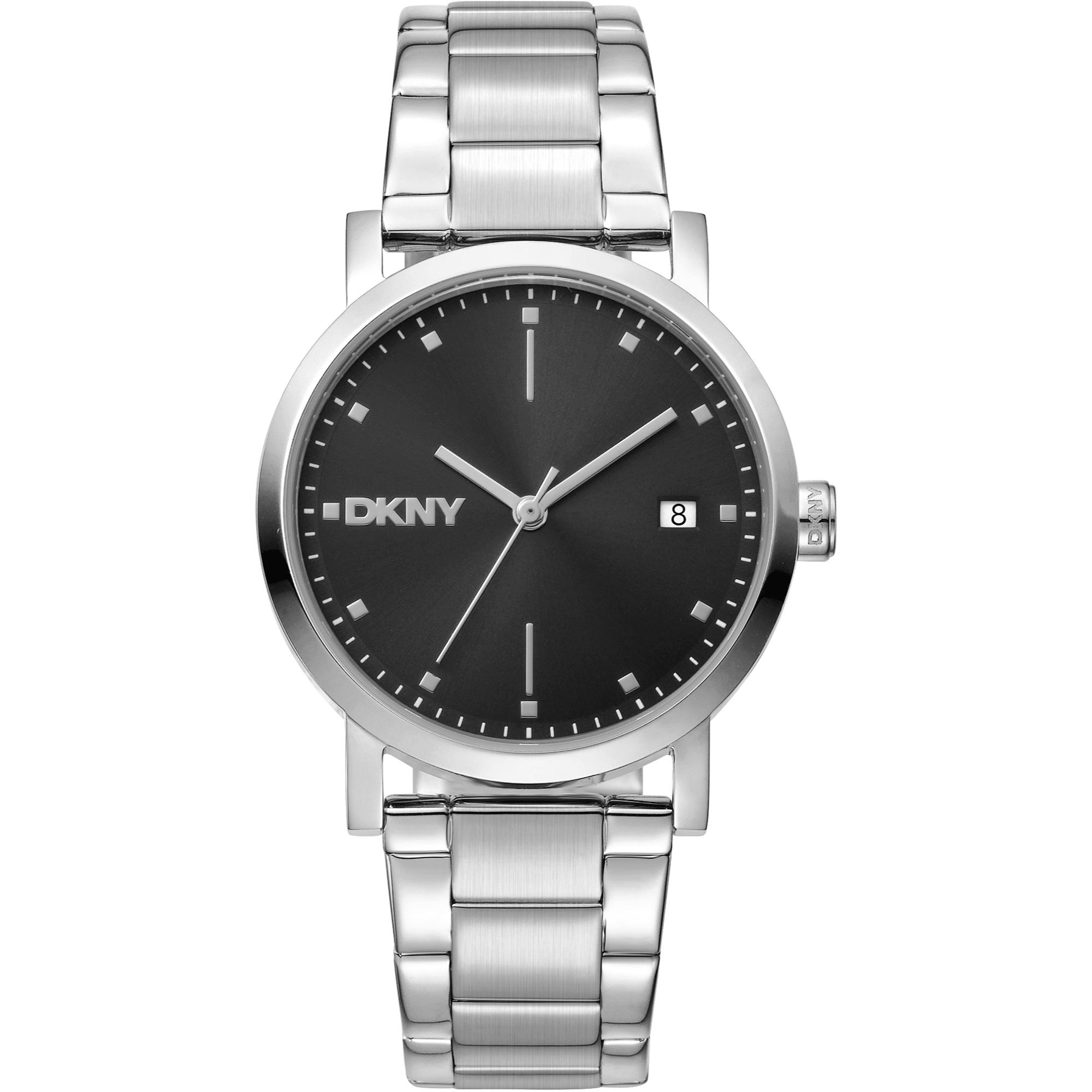 DKNY Dame Sølv/Sort Ur DK1L036M0055 - Urma.dk