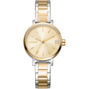 DKNY Dame To - tone Sølv Guld Ur DK1L038M0075 - Urma.dk