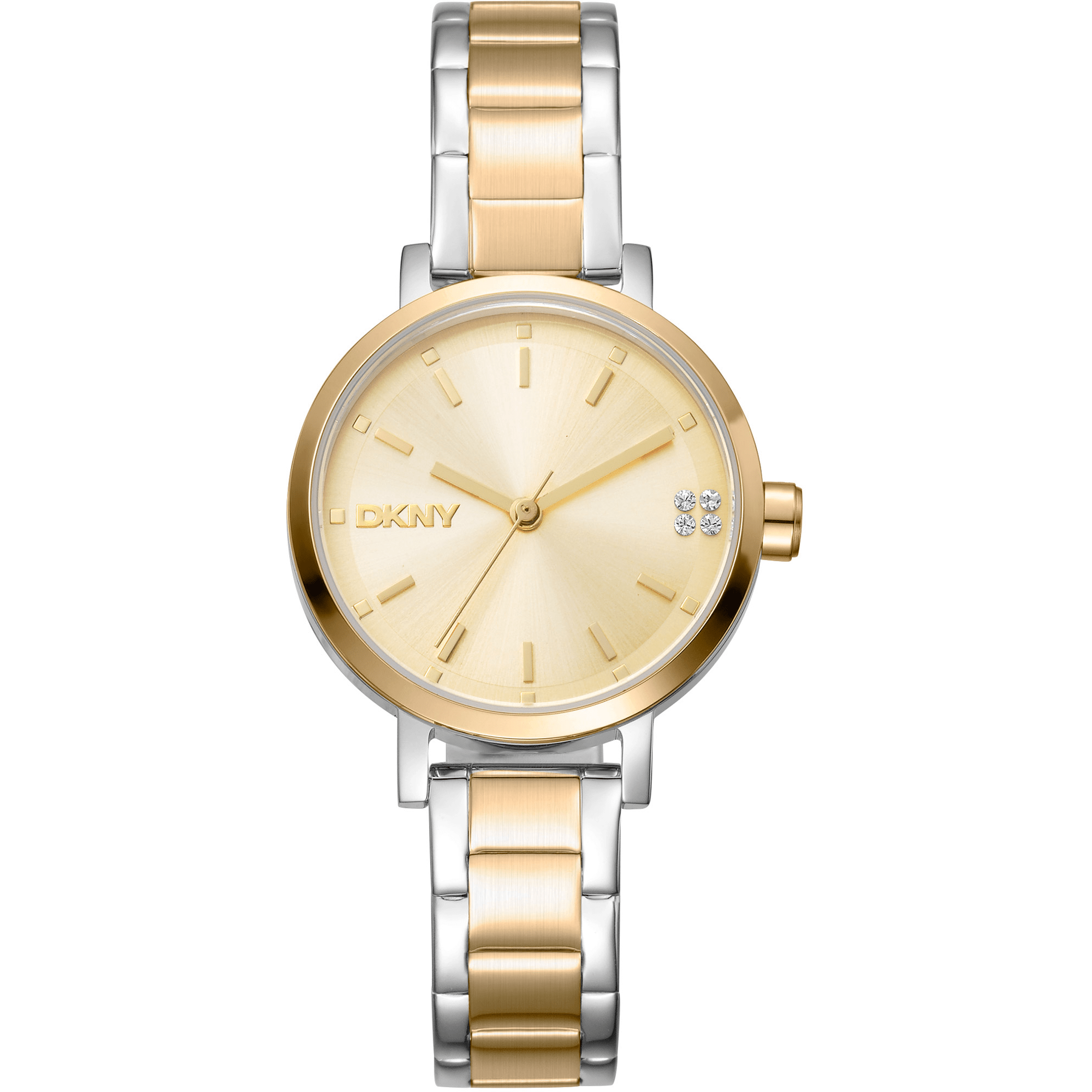 DKNY Dame To - tone Sølv Guld Ur DK1L038M0075 - Urma.dk