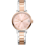 DKNY Dame To - tone Sølv Rosaguld Ur DK1L038M0095 - Urma.dk