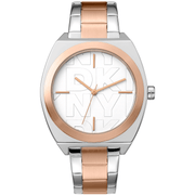 DKNY Dame To - tone Sølv Rosaguld Ur DK1L039M0065 - Urma.dk