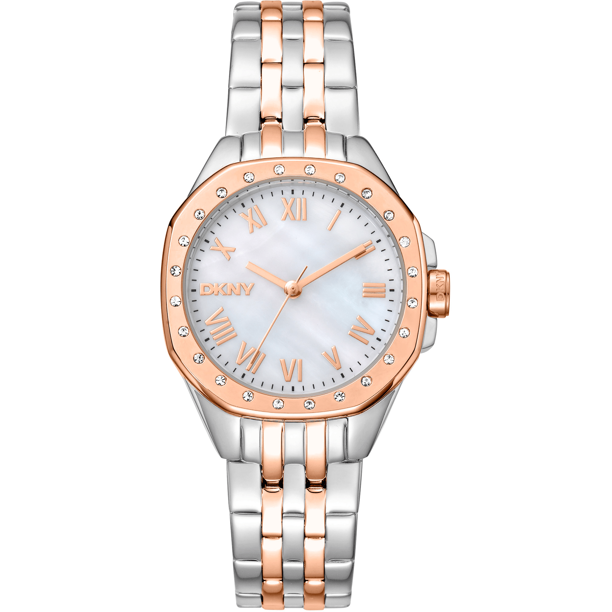 DKNY Dame Tofarvet Sølv/Rosaguld Ur DK1L013M0105 - Urma.dk