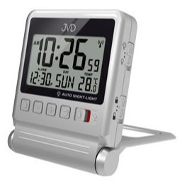 Bonett Vækkeure H:8,5cm B:7cm Radiostyret, lyssensor, snooze, dato, temp BIB RB9391.1