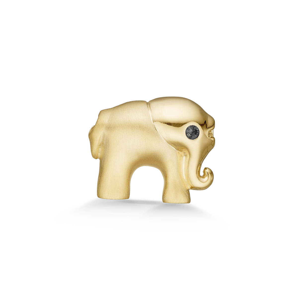 Elephant, gold plated silver lock