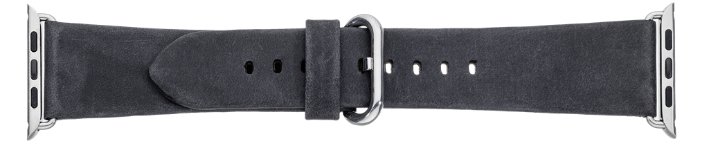 Sort læderrem til iWatch - 42 mm
