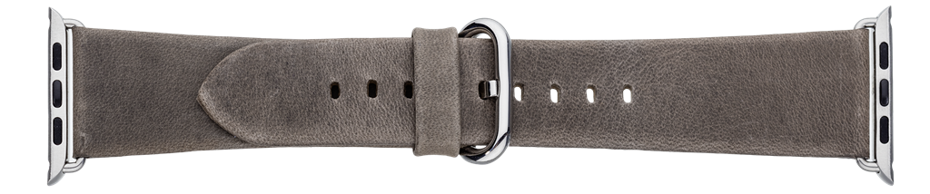 Grå læderrem til iWatch - 42 mm