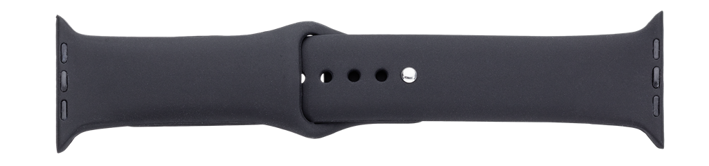Sort silikone urrem til iWatch - 42 mm