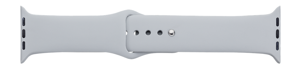 Grå silikone urrem til iWatch - 38 mm