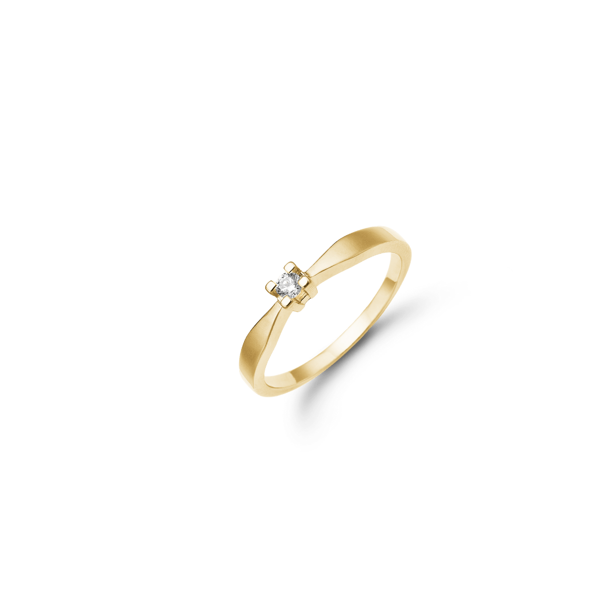 ETERNITY 14KT D.RING 1X0,10CT WSI 4/GRAB - Urma.dk