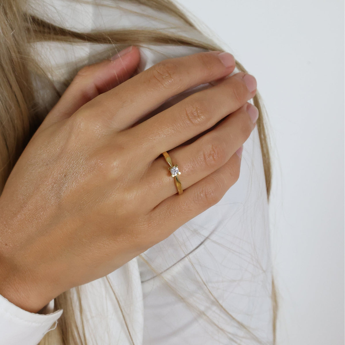 ETERNITY 14KT D.RING 1X0,15CT WSI 4/GRAB