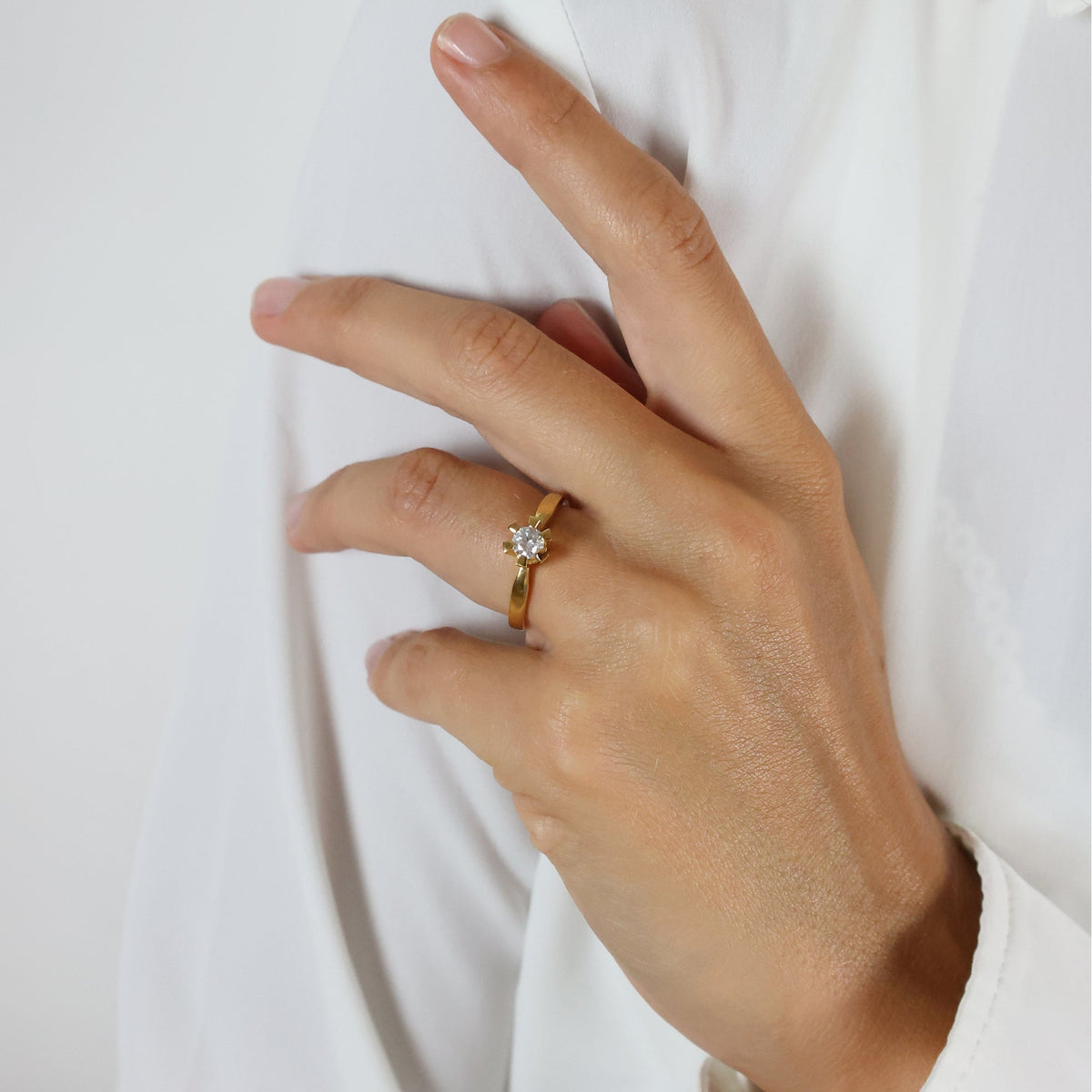 ETERNITY 14KT D.RING 1X0,30CT WSI