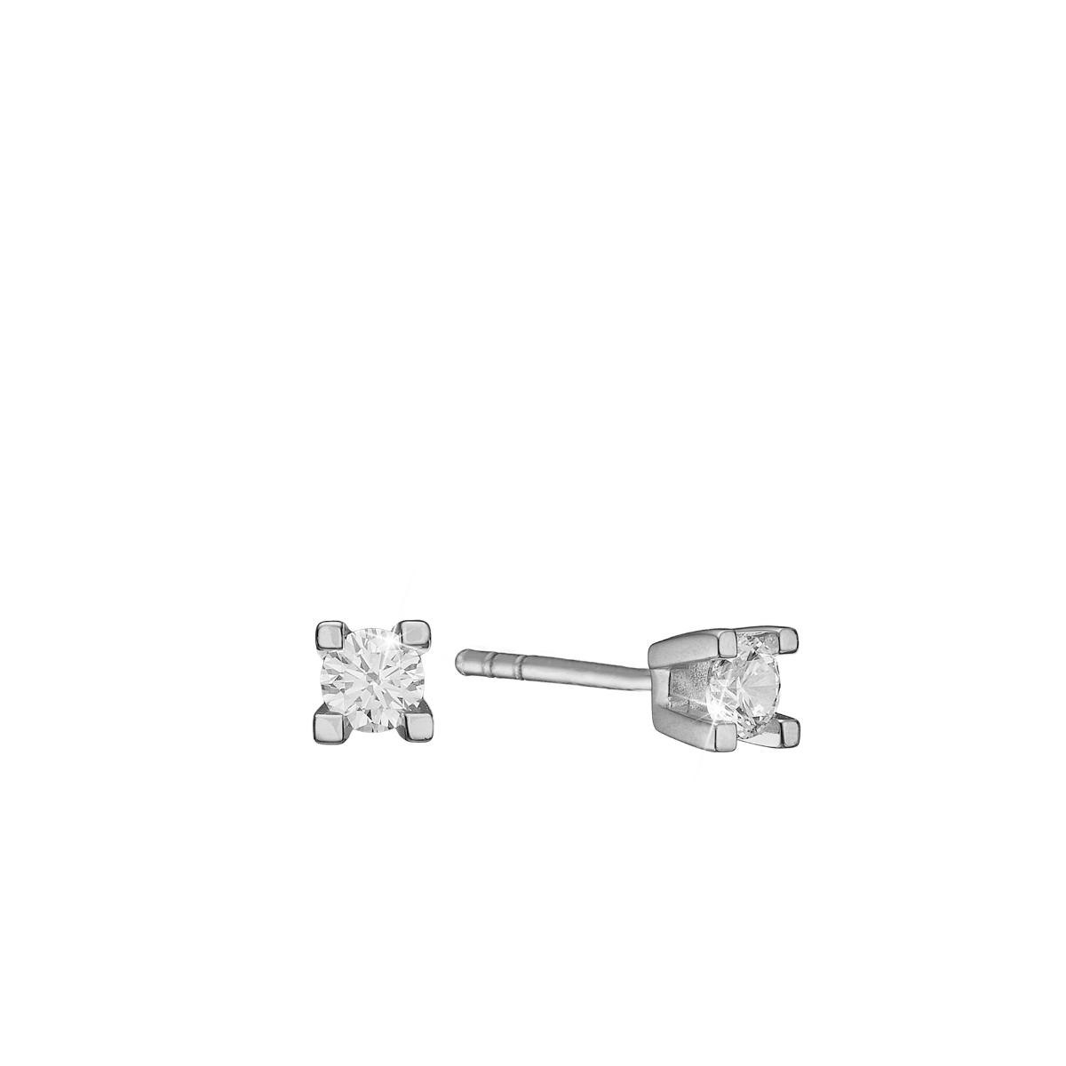 ETERNITY 14KT HV. ØRESTIK 2X0,05CT WSI 4 - Urma.dk