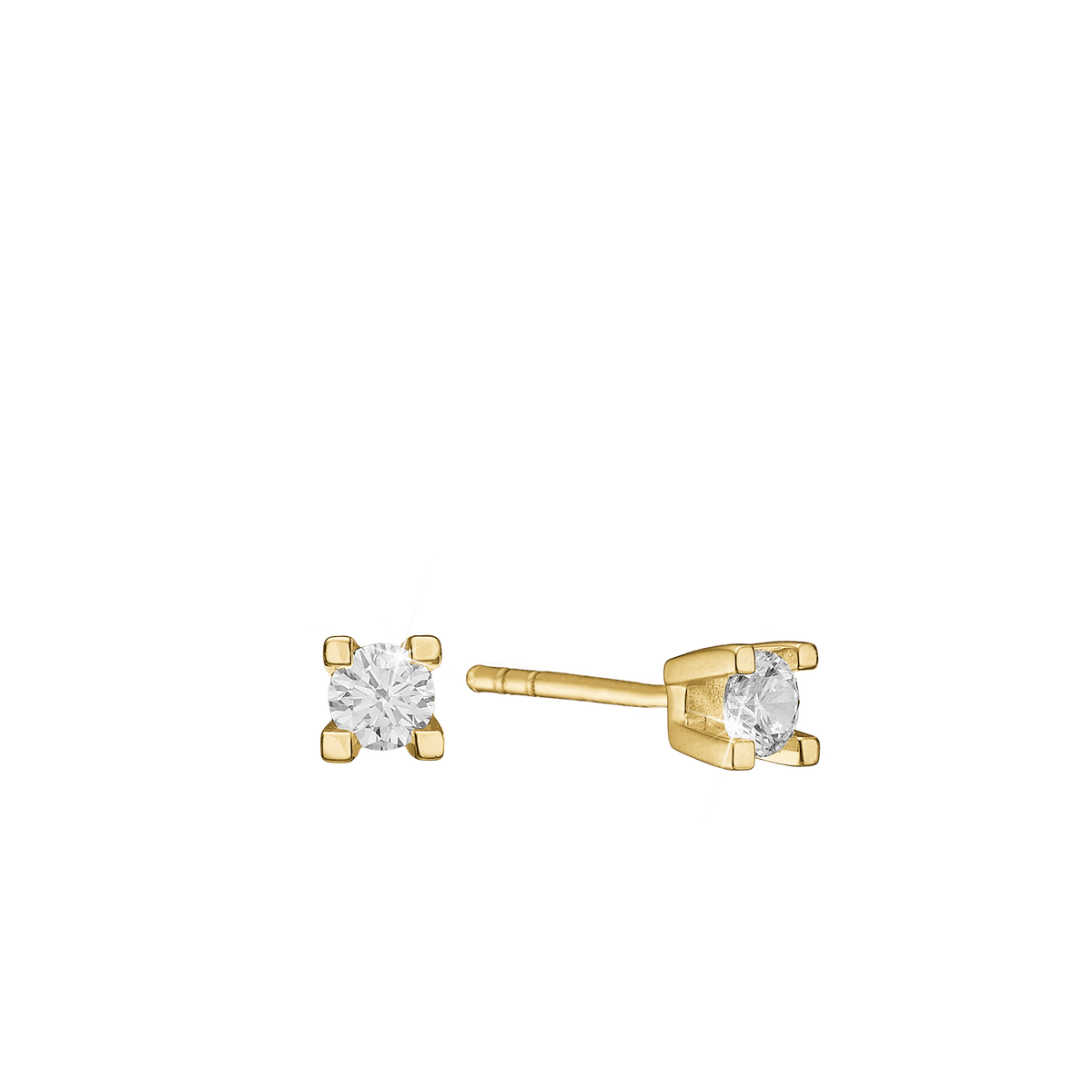ETERNITY 14KT ØRESTIK 2X0,05CT WSI 4/GRA