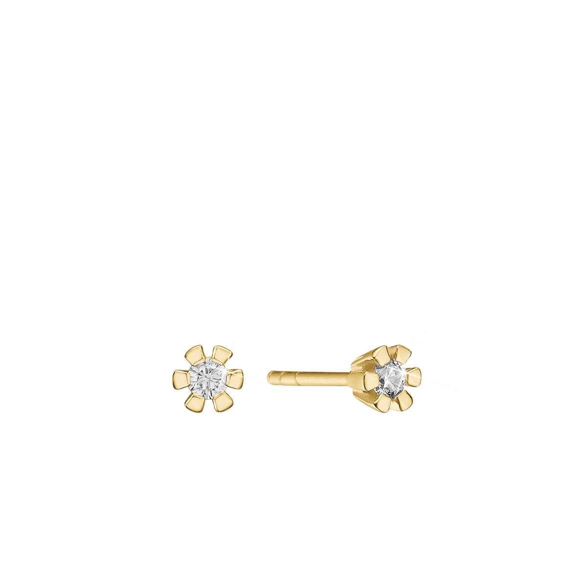 ETERNITY 14KT ØRESTIK 2X0,10CT WSI