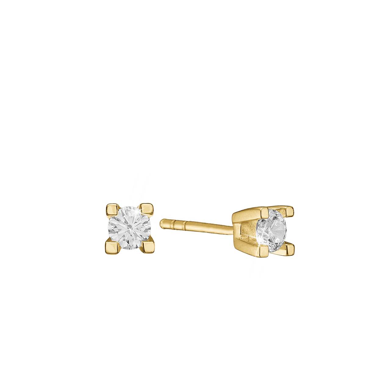 ETERNITY 14KT ØRESTIK 2X0,20CT WSI 4/GRA