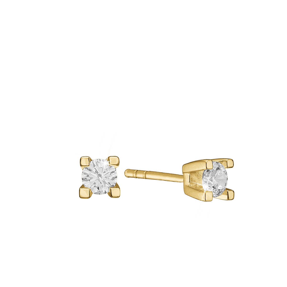 ETERNITY 14KT ØRESTIK 2X0,25CT WSI 4/GRA